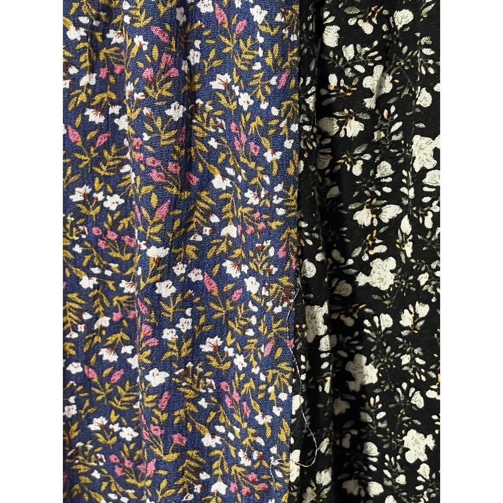 Natural Life Patchwork Floral Mini Skirt Boho Rayon Pull On Size Large NWT - Picture 5 of 9
